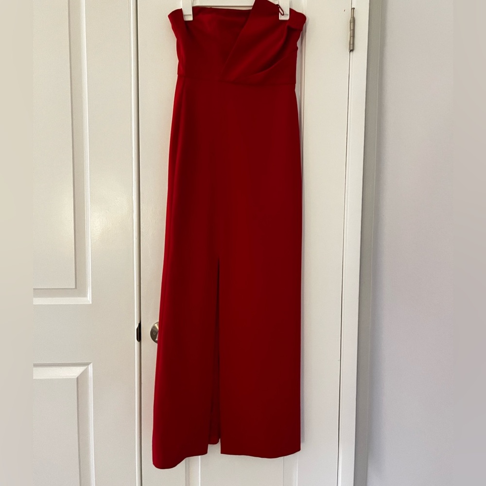 Red Parker Sleeveless Gown Size 0